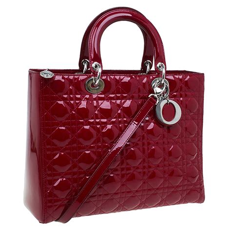 lady dior red bag